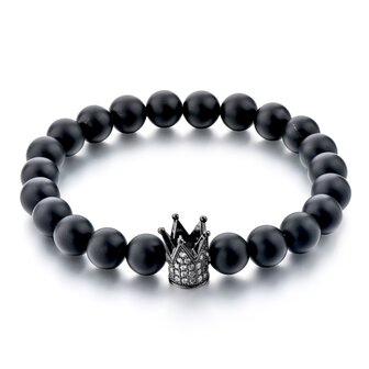 Royal Crown Bracelet (black/black)