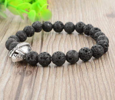 Royal Gladiator Bracelet (silver/black)