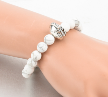 Royal Gladiator Bracelet (silver/White)