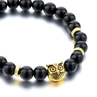 Royal Owl Bracelet (goud/zwart)