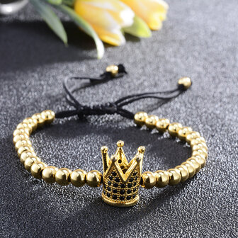 Royal Crown Bracelet (Gold)