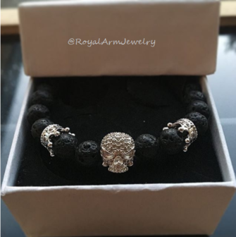 Royal Luxury Skull Bracelet (Silver)