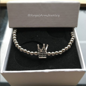 Royal Crown Bracelet (Silver)