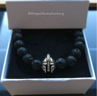 Royal Gladiator Bracelet (silver/black)