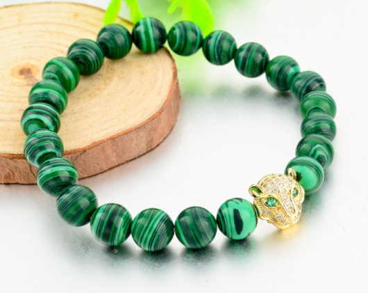 Royal Leopard Bracelet (Green/Gold)