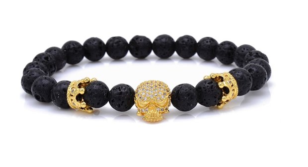 Royal Luxury Skull Bracelet (Gold)