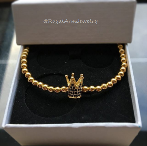 Royal Crown Bracelet (Gold)