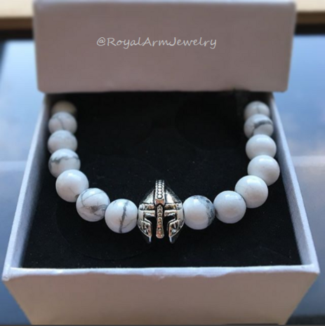 Royal Gladiator Bracelet (silver/White)