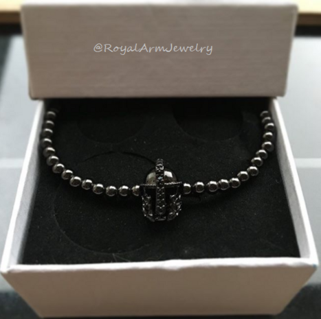 Royal Gladiator Bracelet (Black-Metallic)